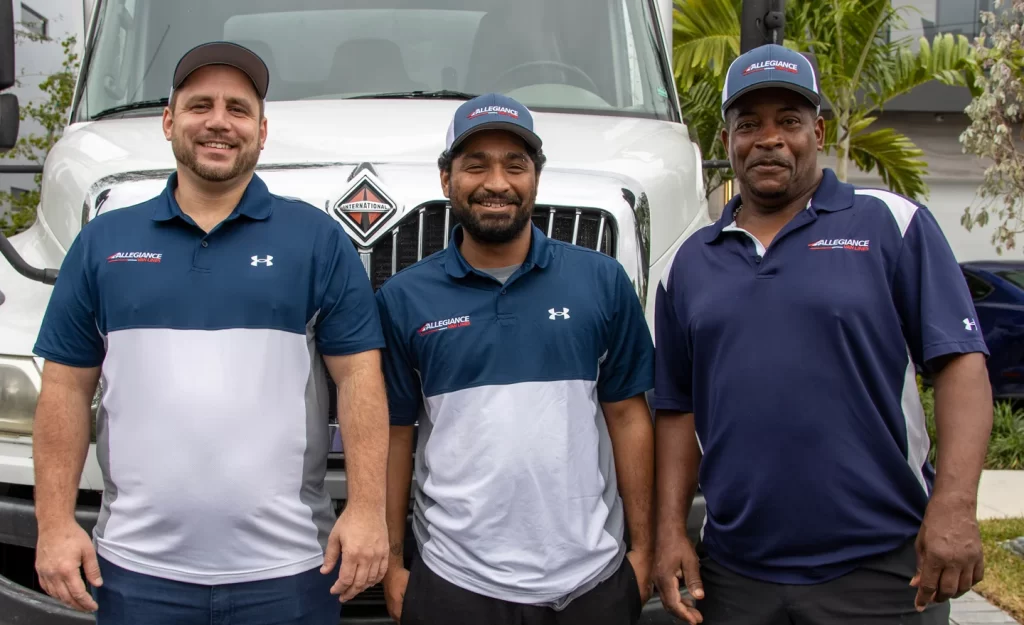 Mover's Photo infront of a Truck