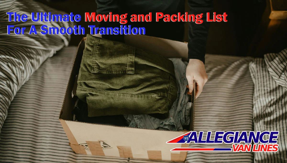 moving and packing list